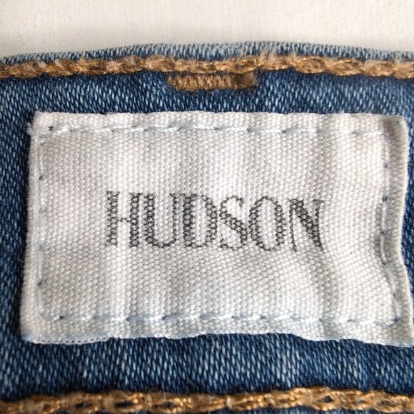 Hudson Jeans Men's Blake Slim Straight Blue Denim Jeans, Size 34 - Picture 3 of 8